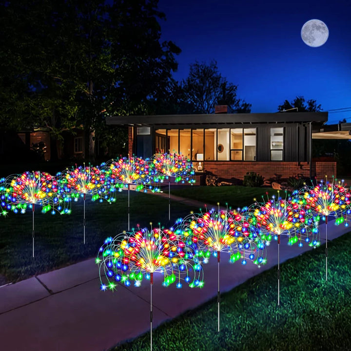 Solar LED Firework Fairy Lights