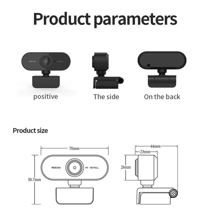 HD Mini Webcam with Microphone