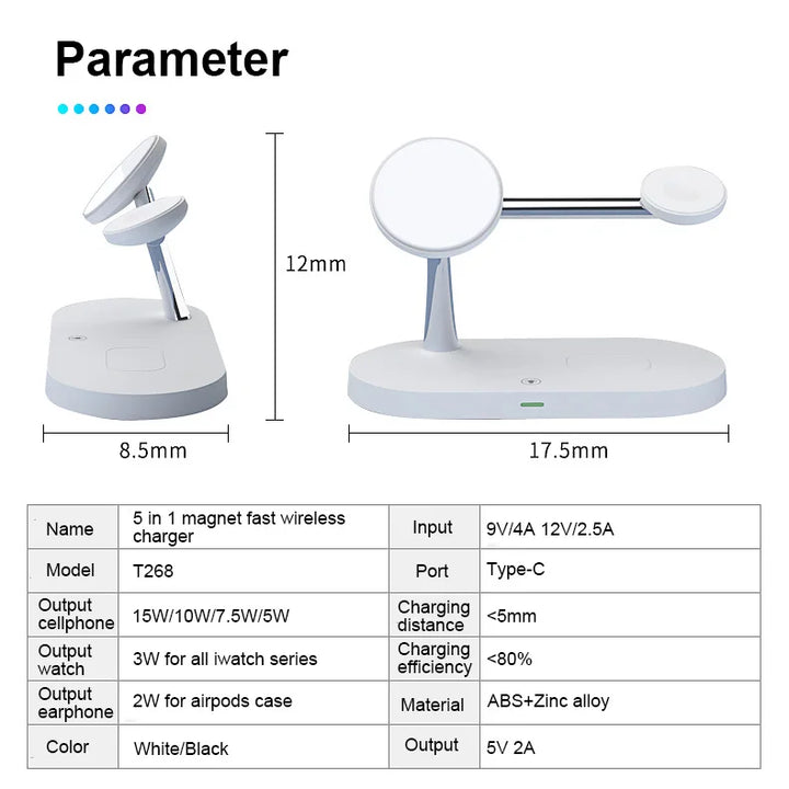 3-in-1 Magnetic Wireless Charger Stand