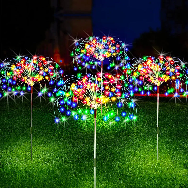 Solar LED Firework Fairy Lights