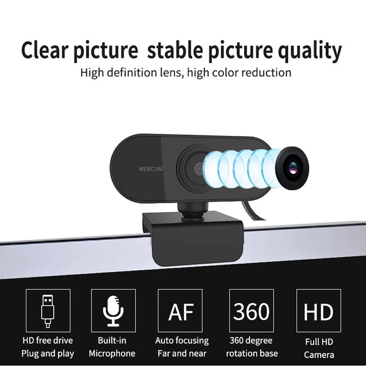 HD Mini Webcam with Microphone