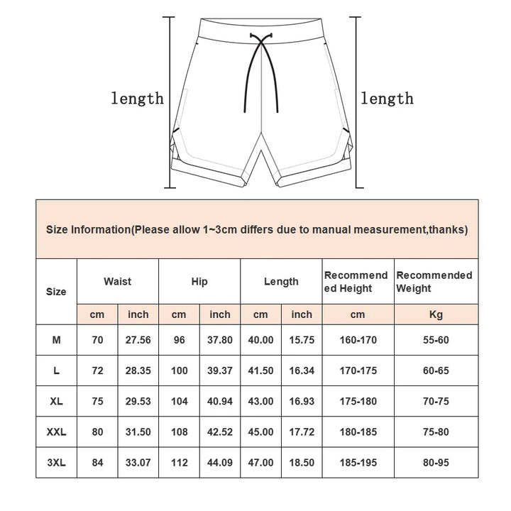 Running Shorts for Men - M(170cm-60kg)