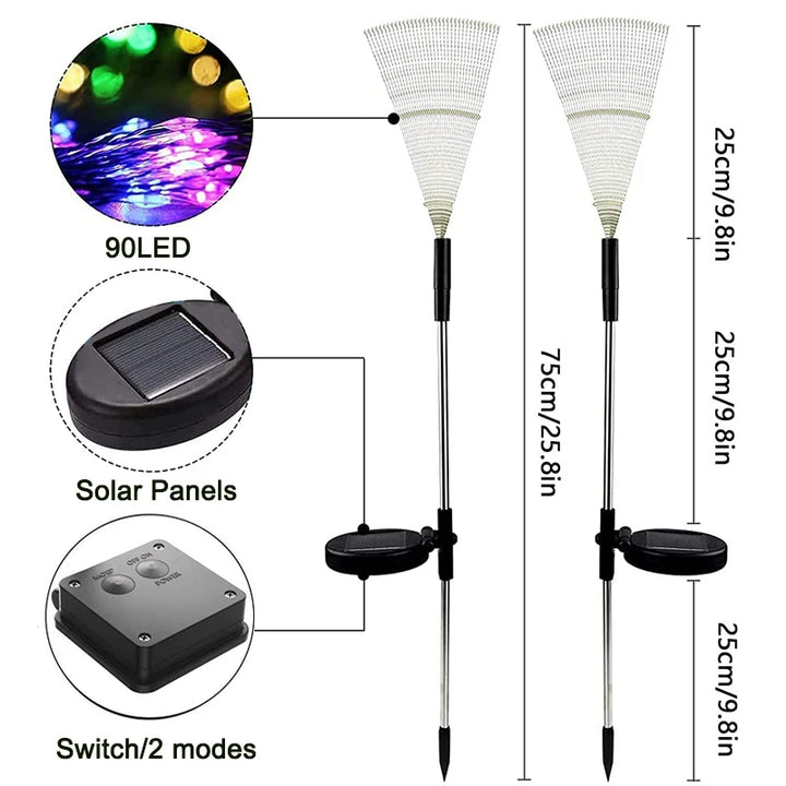 Solar LED Firework Fairy Lights